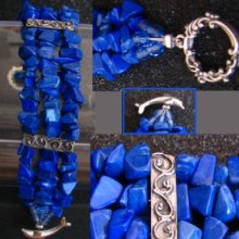 Bracelet en chips Lapis Lazuli