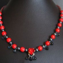 Collier Coeur rouge